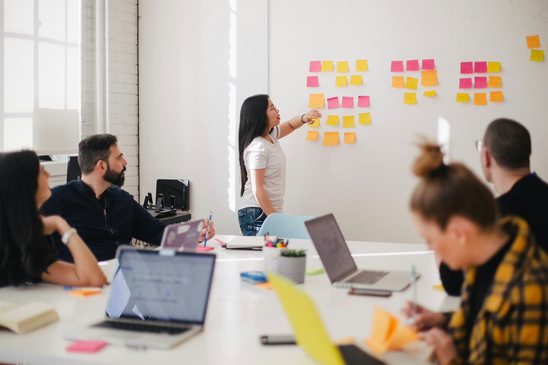 Diverse professionals collaborating on climate finance